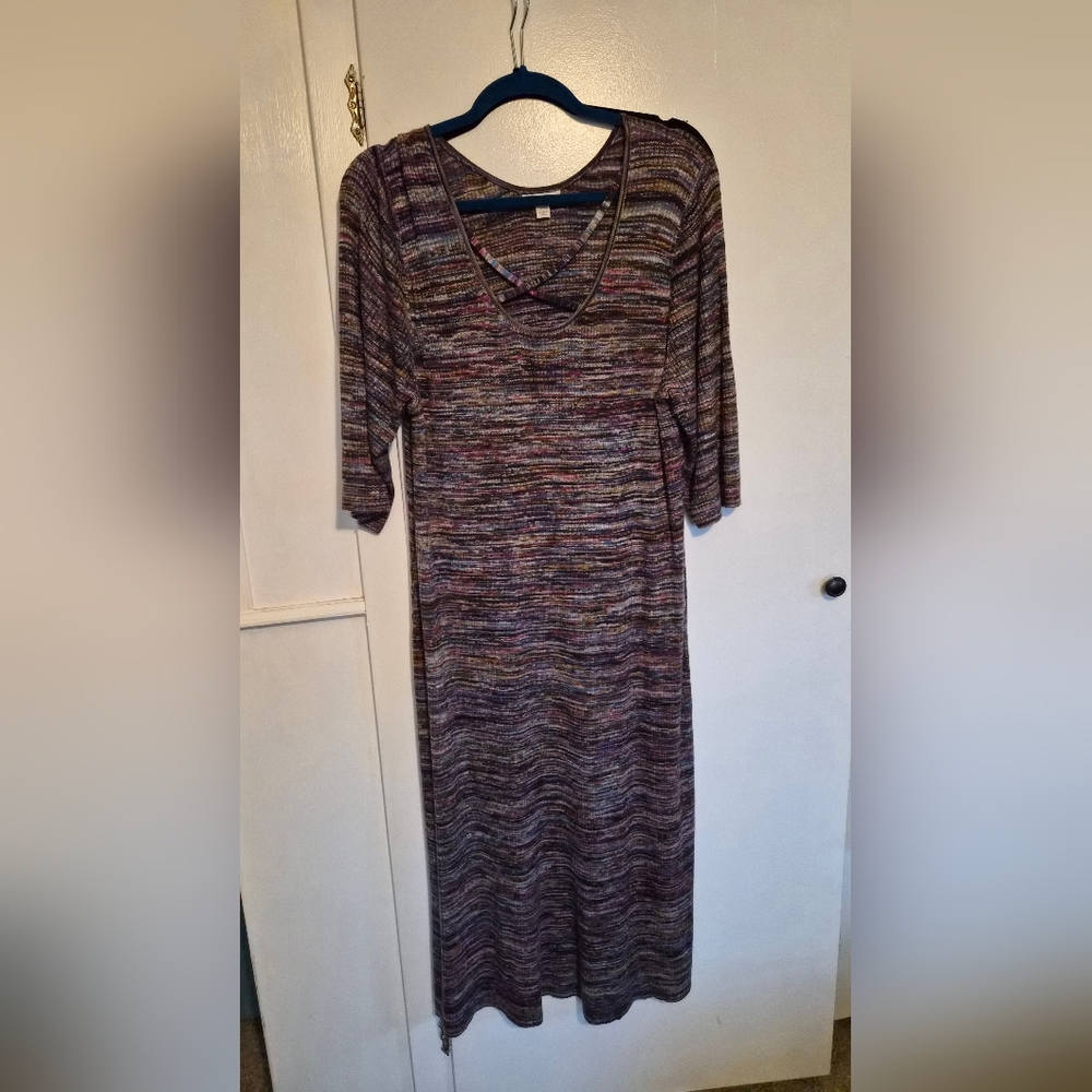 Cato Multicolor Long Sleeve Knit Dress